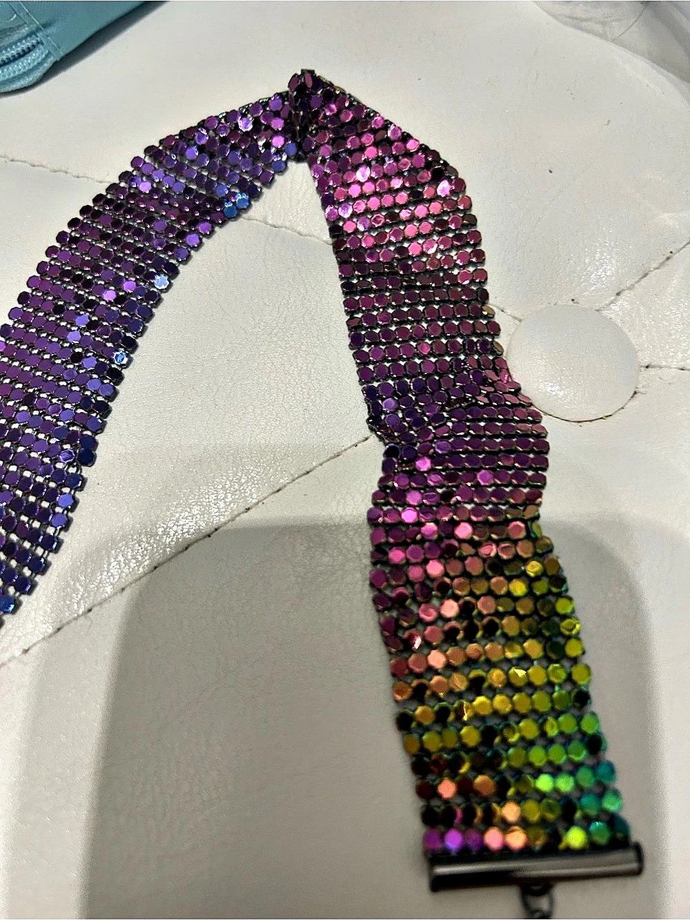 Sequin Belt in Purple & Pink Like New